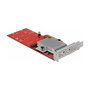 DeLOCK 90305 Tarjeta PCIe x8 a 2 x M.2 NVMe Interno, Chipset ASM2824, PCIe 3.0, Bajo Perfil, 32 Gbit/s, para Windows y Linux