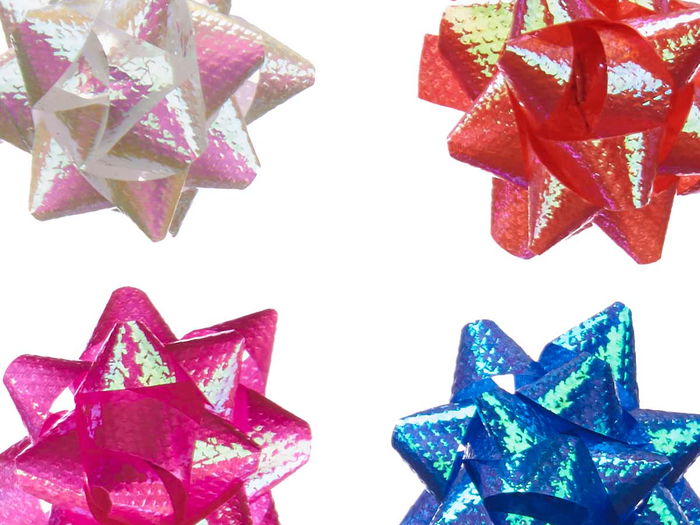 PINCELLO 100 Lazos Pasteles Brillo 2,3 cm PVC (Set de 24)