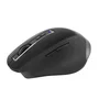 NGS Ratón Inalámbrico Recargable Bluetooth 5.0/3.0 + 2.4GHz Multidispositivo BLUR-RB - Sensor Láser 3200 DPI Ajustable, Ergonómico para Diestros, Negro