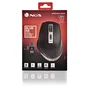 NGS Ratón Inalámbrico Recargable Bluetooth 5.0/3.0 + 2.4GHz Multidispositivo BLUR-RB - Sensor Láser 3200 DPI Ajustable, Ergonómico para Diestros, Negro