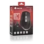 NGS Ratón Inalámbrico Recargable Bluetooth 5.0/3.0 + 2.4GHz Multidispositivo BLUR-RB - Sensor Láser 3200 DPI Ajustable, Ergonómico para Diestros, Negro
