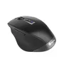 NGS Ratón Inalámbrico Recargable Bluetooth 5.0/3.0 + 2.4GHz Multidispositivo BLUR-RB - Sensor Láser 3200 DPI Ajustable, Ergonómico para Diestros, Negro