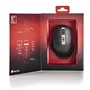NGS Ratón Inalámbrico Recargable Bluetooth 5.0/3.0 + 2.4GHz Multidispositivo BLUR-RB - Sensor Láser 3200 DPI Ajustable, Ergonómico para Diestros, Negro