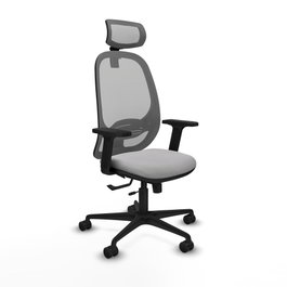 PIQUERAS Y CRESPO Silla de oficina Cilanco con mecanismo Sincro/Traslack en Gris