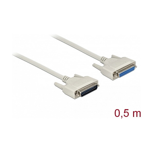 DeLOCK Cable serie D-Sub 25 macho a hembra 0,5 m beige DeLOCK Cable serie D-Sub 25 macho a hembra 0,5 m beige