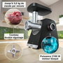 Bosch MFWS660B Picadora de Carne Serie 6, 500W, 3 Rejillas, Negra