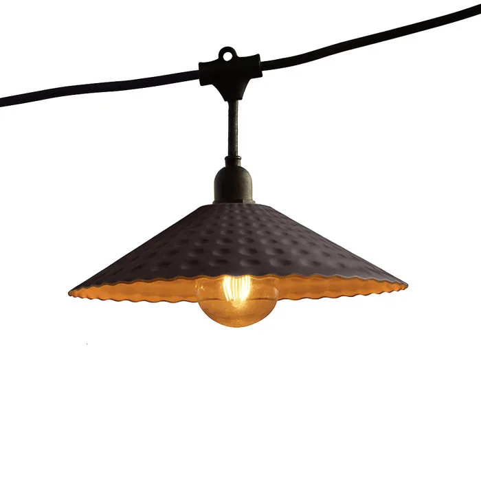 Lumisky LUM3666162005900 Guirnalda de Luces Exteriores VINTY Light Conectable, 10 Bombillas LED de Filamento E27, Blanco Cálido, 6 Metros