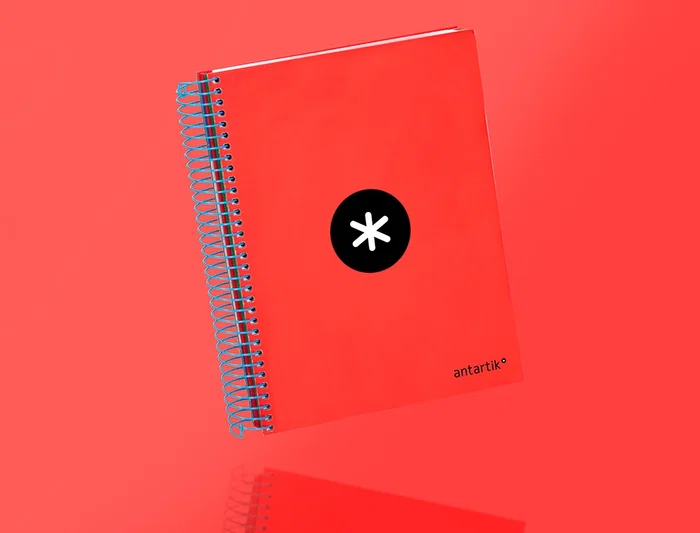 Antartik Cuaderno Espiral A5 Micro Tapa Forrada 120 Hojas 100g Papel Ultrasuave Colores Surtidos