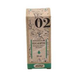 ELADIET Aceite Esencial Eucalipto Bio 15 ml - Eucalyptus globulus, 1,8-Cineol, Uso Oral