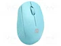 Natec Stork Ratón Inalámbrico Ambidextro Azul claro
