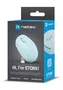 NATEC STORK Ratón Óptico Inalámbrico Ambidiestro 1600 DPI, Bluetooth y Receptor USB Tipo-A, Alcance 10 m, Color Azul Claro