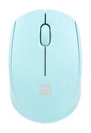 NATEC STORK Ratón Óptico Inalámbrico Ambidiestro 1600 DPI, Bluetooth y Receptor USB Tipo-A, Alcance 10 m, Color Azul Claro