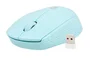 NATEC STORK Ratón Óptico Inalámbrico Ambidiestro 1600 DPI, Bluetooth y Receptor USB Tipo-A, Alcance 10 m, Color Azul Claro