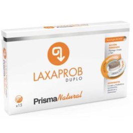 PRISMA NATURAL Laxaprob Duplo 15 Comp. Complemento alimenticio para regular tránsito intestinal con plantas y probióticos