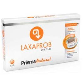 PRISMA NATURAL Laxaprob Duplo 15 Comprimidos - Regula Tránsito Intestinal con Sen, Plantago y Probióticos para Microbiota