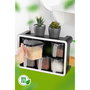 Hermia BNM-9172 Juego de Tarros de Especias Antracita 7 Piezas Organizador Cocina 550ml Plástico Libre BPA