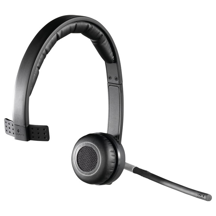 Logitech H820e Auriculares Inalámbricos Mono para Oficina/Centro de Llamadas, Negro