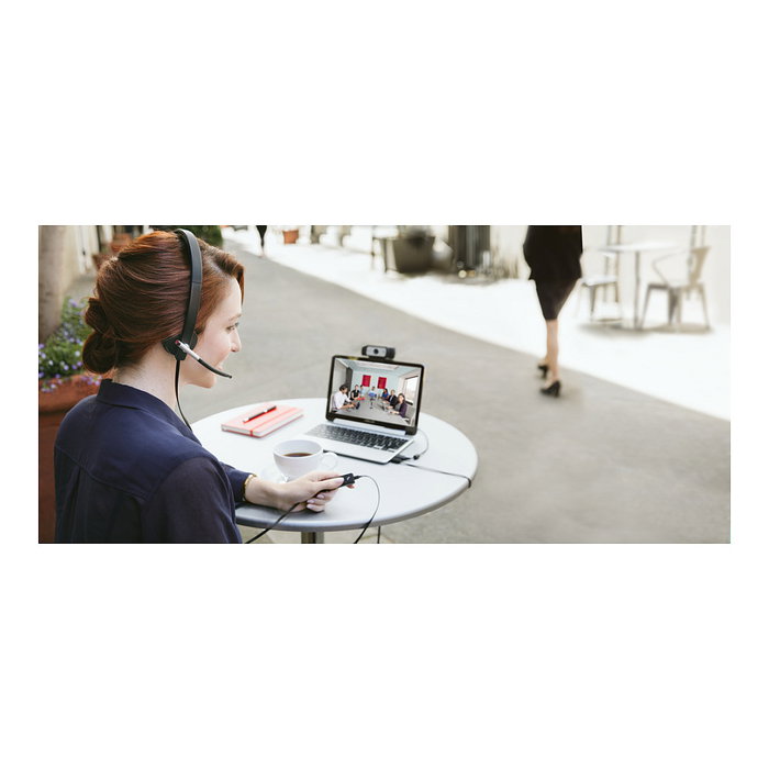 Logitech H820e Auriculares Inalámbricos Mono para Oficina/Centro de Llamadas, Negro