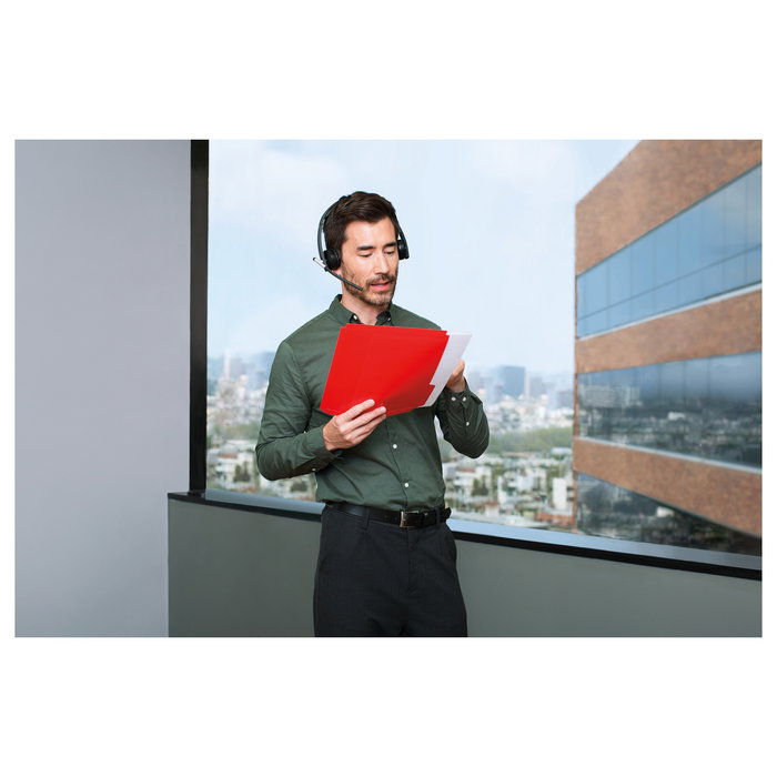 Logitech H820e Auriculares Inalámbricos Mono para Oficina/Centro de Llamadas, Negro