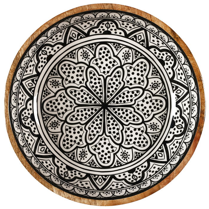 Home Deco Factory Ensaladera Dune Mirage Madera Negro 33 cm Home Deco Factory Ensaladera Dune Mirage Madera Negro 33 cm