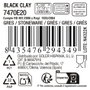 La Mediterranea Fuente Oval Black Clay 24.5 cm x 11.2 cm x 2 cm (12 Unidades)