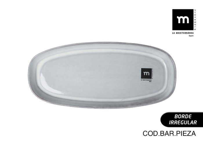 La Mediterranea Fuente Oval Black Clay 24.5 cm x 11.2 cm x 2 cm (12 Unidades) La Mediterranea Fuente Oval Black Clay 24.5 cm x 11.2 cm x 2 cm (12 Unidades)