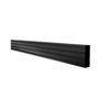B-Tech Riel de montaje horizontal BT8390 de 500 mm, Negro