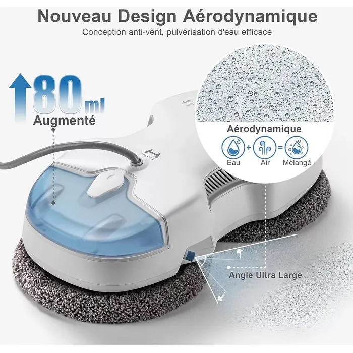 Hutt C7 Robot Limpiacristales con Función de Pulverización Control Inteligente