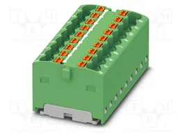 PHOENIX CONTACT PTFIX 18X1,5 GN Conector de carril Verde