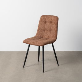 Silla Jaspeado Ocre Tejido-Metal 44 X 52 X 86 cm