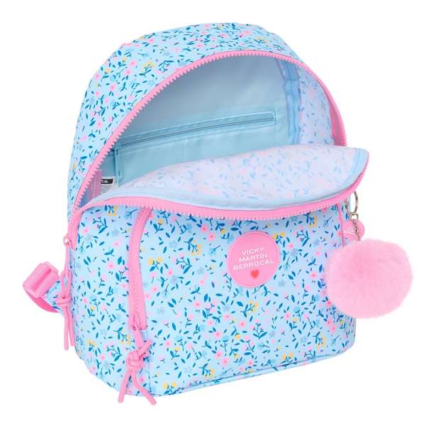 Mochila Casual Vicky Martín Berrocal Paraíso Rosa Azul claro 25 x 30 x 13 cm