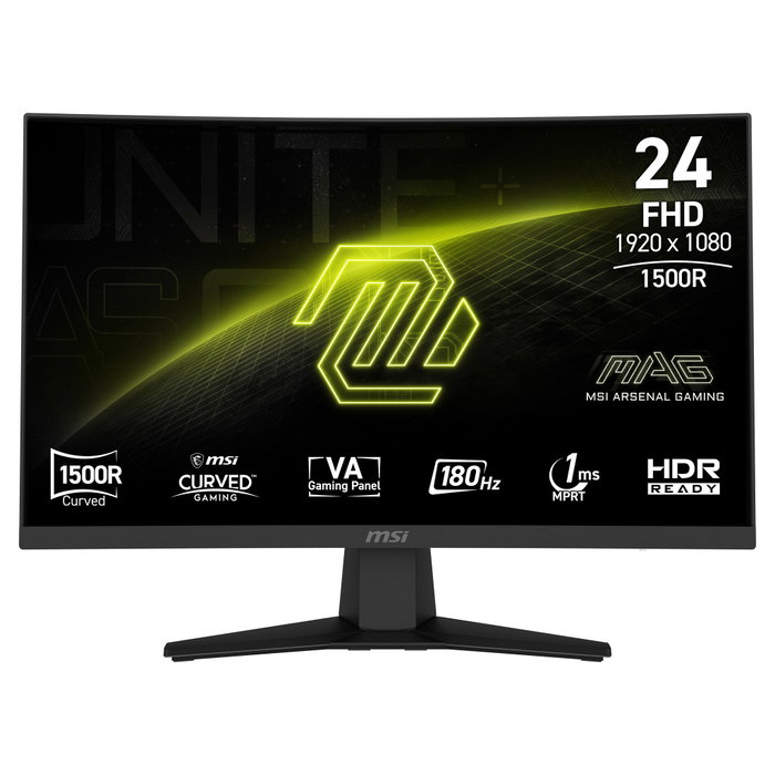 MSI MAG 244C Monitor Gaming Curvo 23.6 Pulgadas Full HD 180Hz VA MSI MAG 244C Monitor Gaming Curvo 23.6 Pulgadas Full HD 180Hz VA