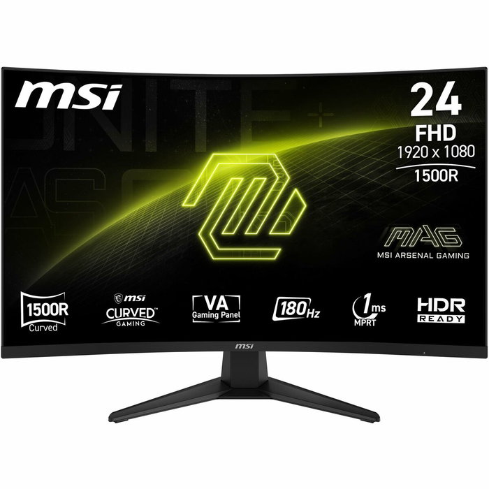 MSI MAG 244C Monitor Curvo 23.6 Pulgadas Full HD 180 Hz VA Negro