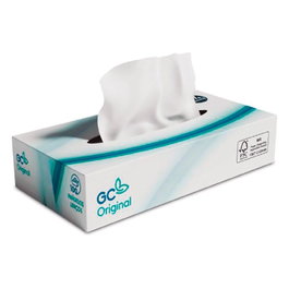 GC Pañuelos Faciales 2 Capas Caja 100 Unidades Blanco