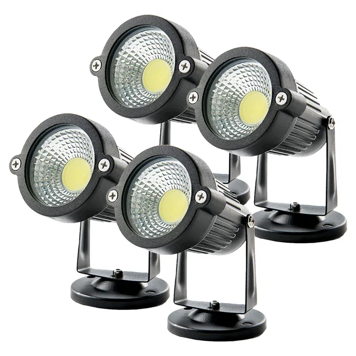 Pack 4 Focos LED Jardín 5W 450Lm 6000K 40.000H [SL-SL-C12-5W-CW-PK4-AP]