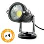 Pack 4 Focos LED Jardín 5W 450Lm 6000K 40.000H [SL-SL-C12-5W-CW-PK4-AP]