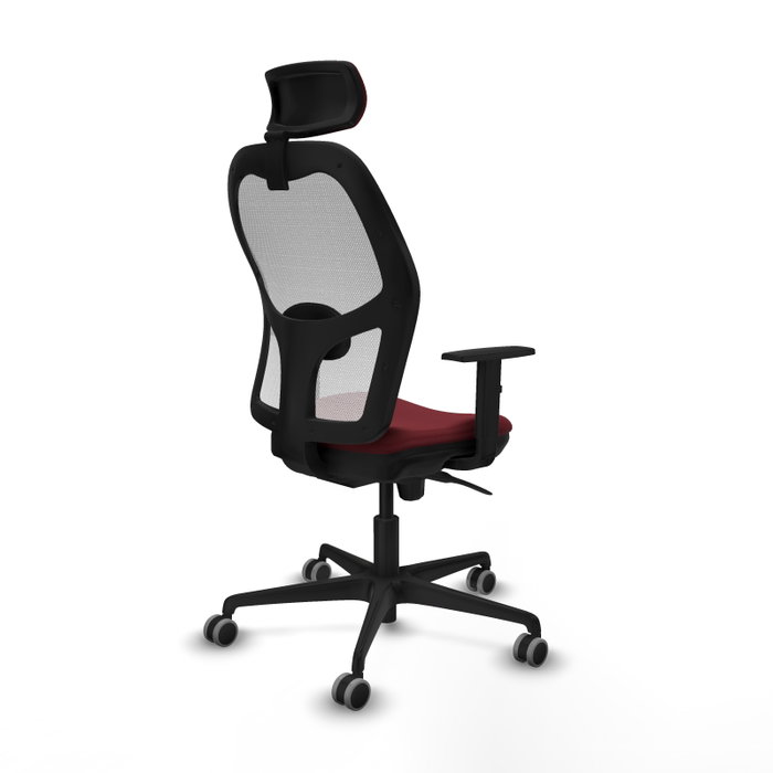 PIQUERAS Y CRESPO Silla de oficina Jorquera Granate y Blanco