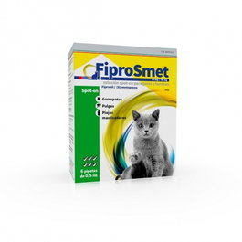 FIPROSMET Antiparasitario para Gatos 6 Pipetas de 0,5 ml