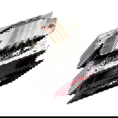 Xilence M504D Cooler Multi Socket Negro y Rojo - Soporte FMx, AM3/4, 115x, 2011, TDP 180W, 2 Ventiladores