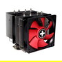 Xilence M504D Cooler Multi Socket Negro y Rojo - Soporte FMx, AM3/4, 115x, 2011, TDP 180W, 2 Ventiladores