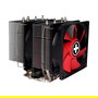 Xilence M504D Cooler Multi Socket Negro y Rojo - Soporte FMx, AM3/4, 115x, 2011, TDP 180W, 2 Ventiladores