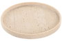 DKD Home Decor Bandeja de Decoración Resina Símil Travertino Beige 23x23x2 cm