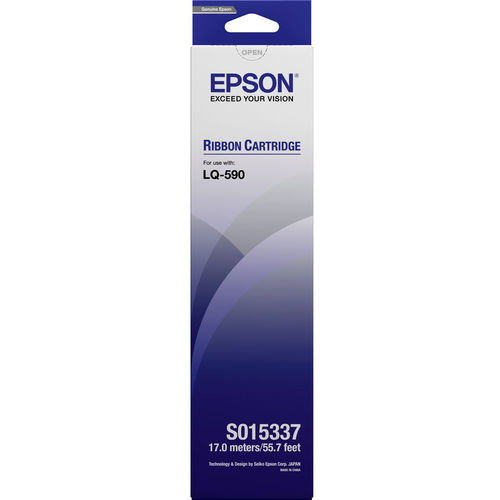 Epson Cinta Nylon Negra C13S015337 para LQ-590, LQ-590II, LQ-590IIN