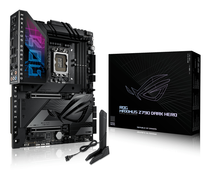 ASUS ROG MAXIMUS Z790 DARK HERO LGA 1700 ATX DDR5 Wi-Fi 7 ASUS ROG MAXIMUS Z790 DARK HERO LGA 1700 ATX DDR5 Wi-Fi 7