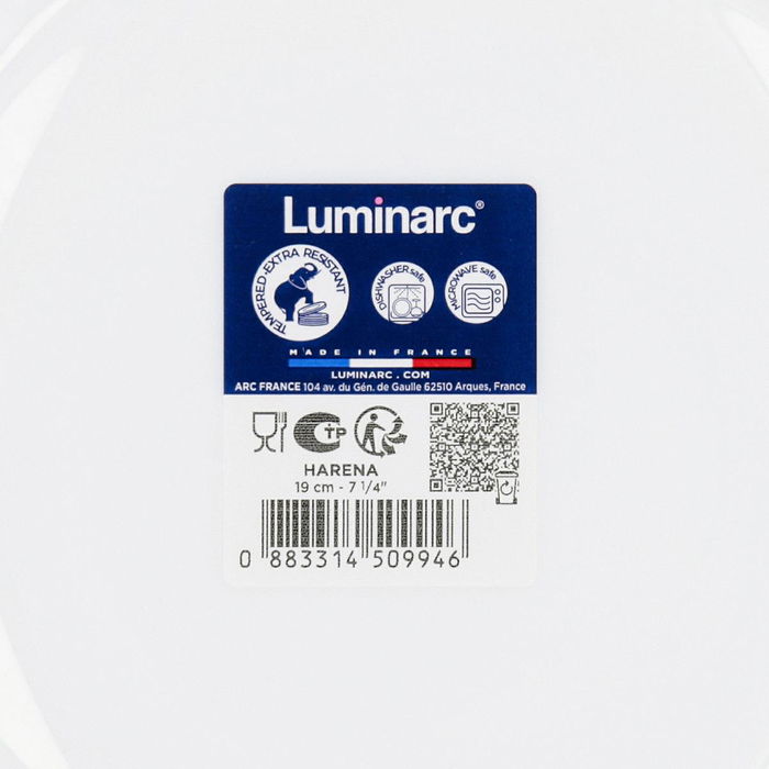 Plato Postre Opal Harena Luminarc 19 cm