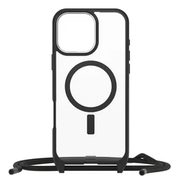 OtterBox React Necklace Series para MagSafe para iPhone 16 Pro Max, Black Crystal