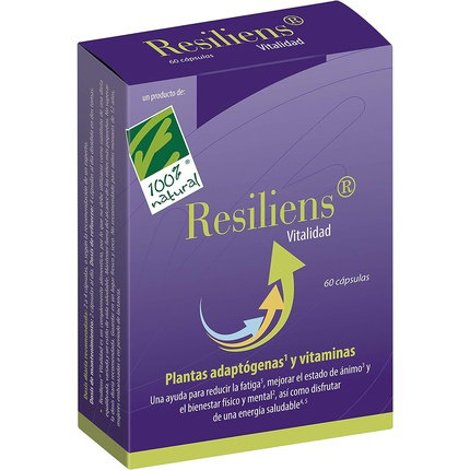 CIEN POR CIEN NATURAL Resiliens Vitalidad 60 cápsulas CIEN POR CIEN NATURAL Resiliens Vitalidad 60 cápsulas