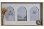 DKD Home Decor Marco Multifoto Blanco para 3 Fotos WHITE RAW