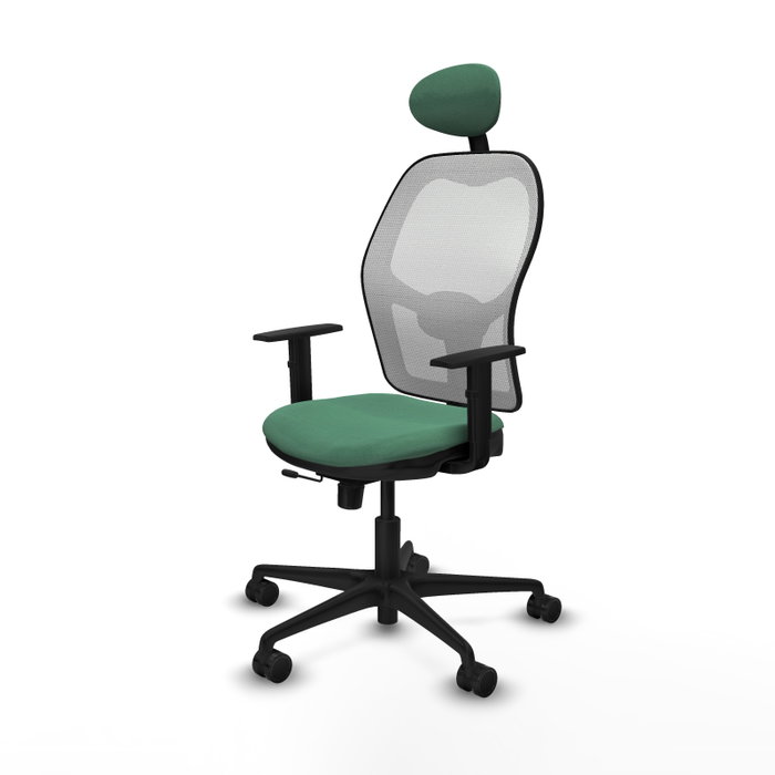 PIQUERAS Y CRESPO Silla de oficina Jorquera Verde esmeralda y Blanco