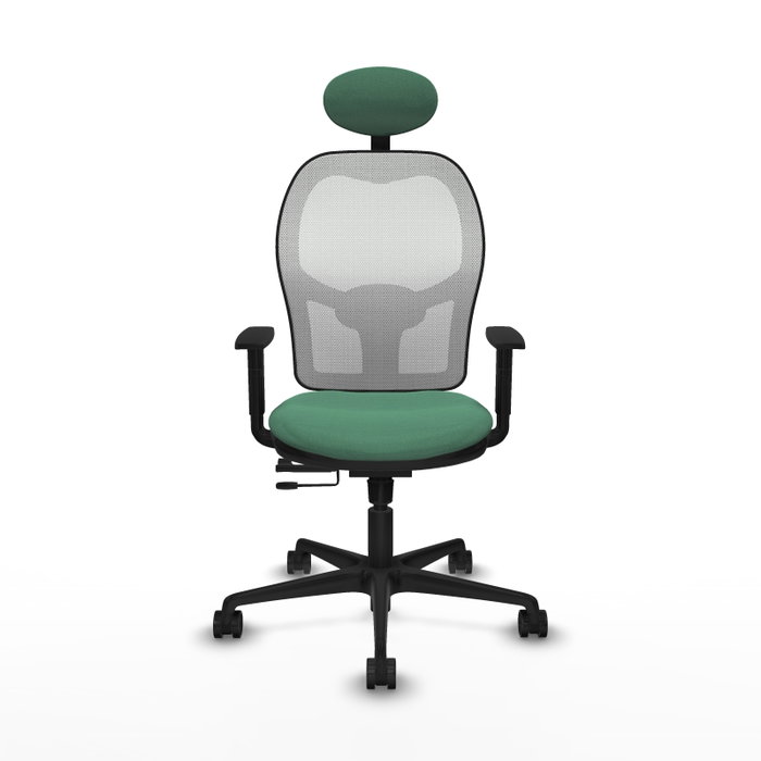 PIQUERAS Y CRESPO Silla de oficina Jorquera Verde esmeralda y Blanco